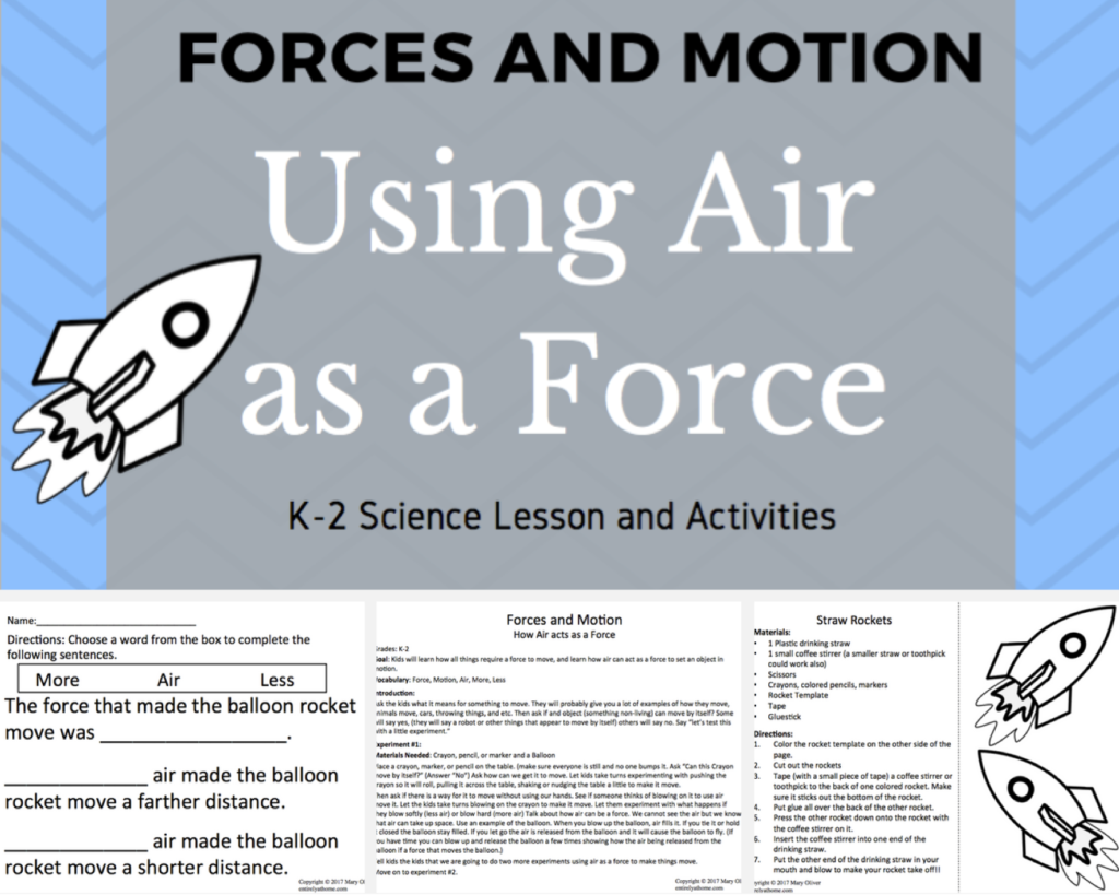 Air as a Force Lesson and Activity - Free