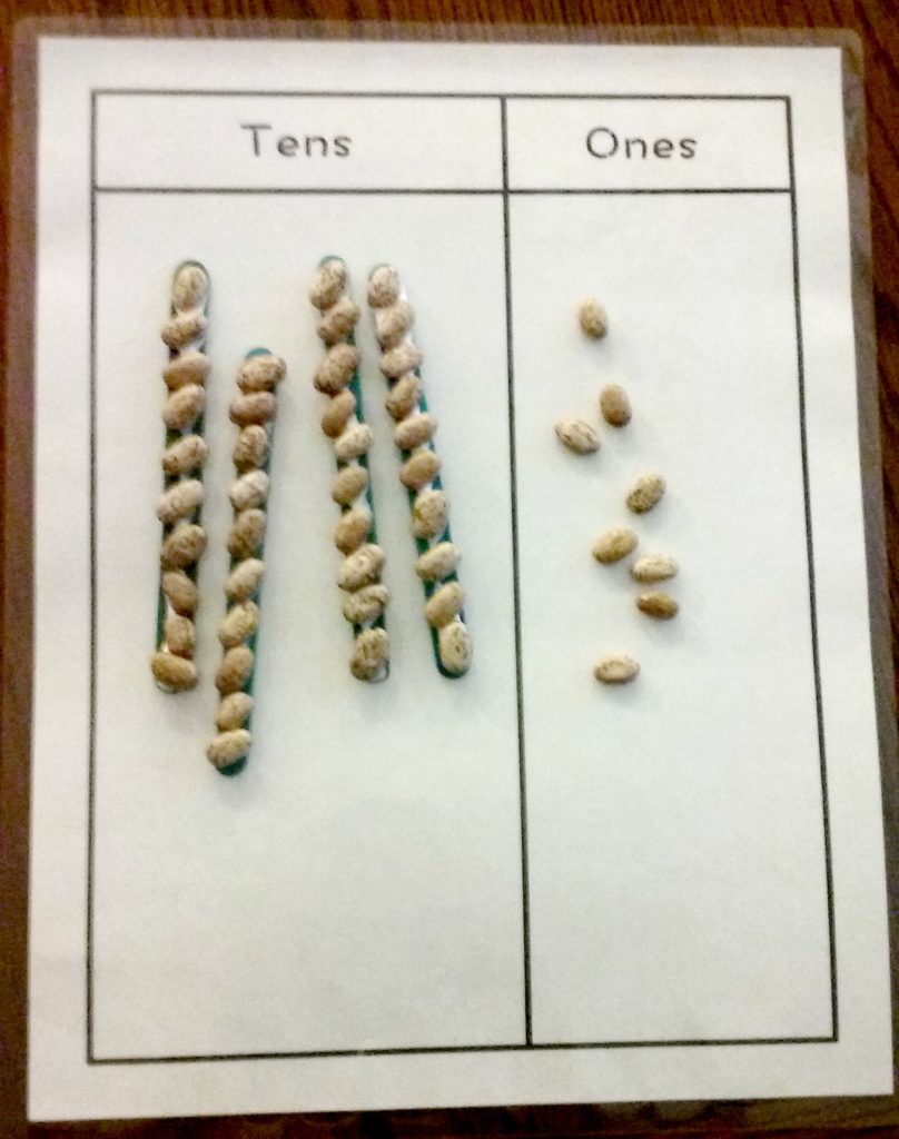Make your own easy base ten counters with a few simple materials!