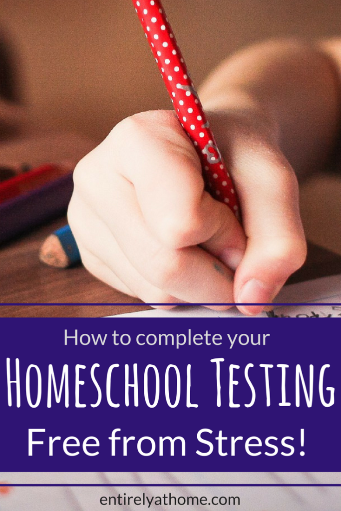 Is is testing time for your Homeschool? Click for a free Printable Homeschool testing planner and tips for stress-free Homeschool Testing!