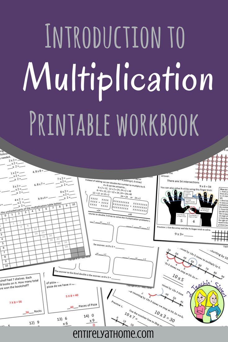 This Printable Multiplication Workbook will walk your kids through strategies for understanding how to multiply!