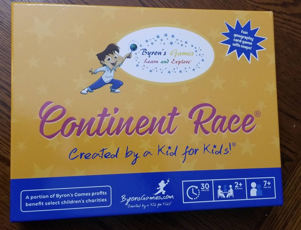 #FreeProductReceived Continent Race from Byron's Games is a fun way my kids are learning more about Geography. #ByronsGames #ContinentRace #Boardgames #hsreviews