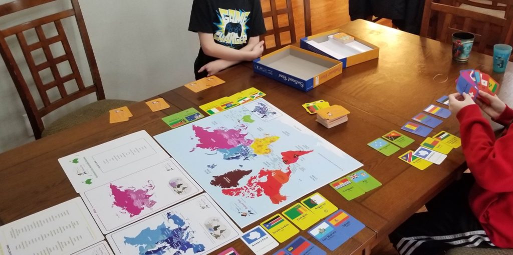 #FreeProductReceived Continent Race from Byron's Games is a fun way my kids are learning more about Geography. #ByronsGames #ContinentRace #Boardgames #hsreviews
