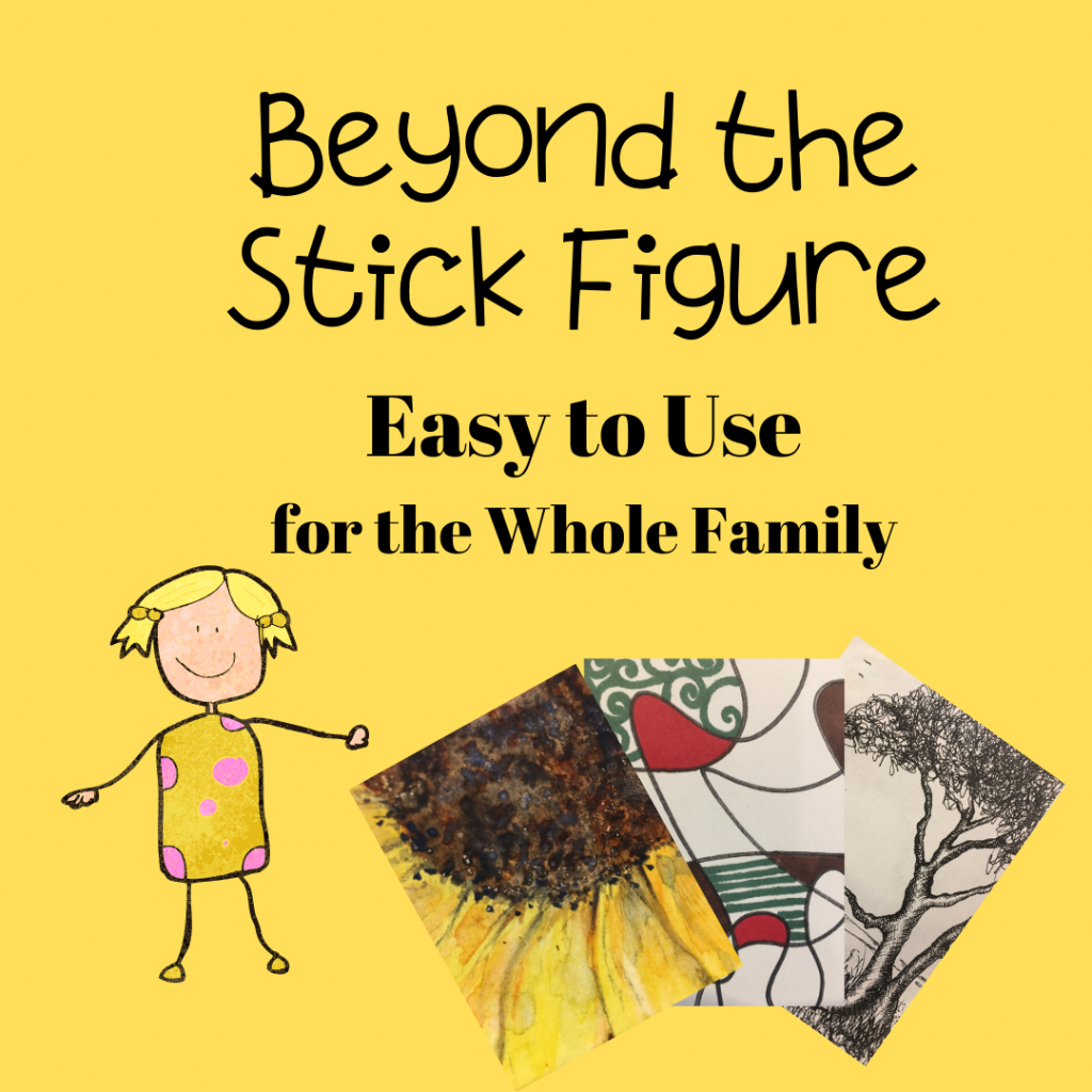 #FreeProductReceived Beyond the Stick Figure Art School provides a course that starts at the basics teaching anyone to draw using basic shapes and figures. #stickfigurefriends #artforhomeschoolers #artgenius #everyoneisanartist