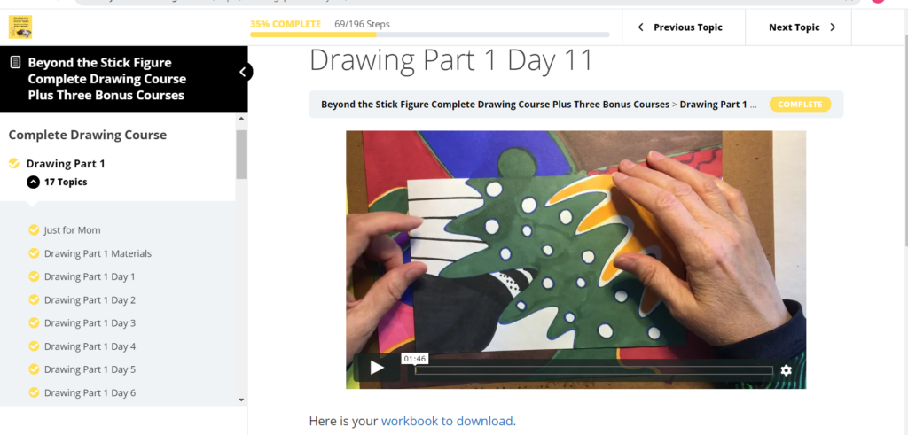 #FreeProductReceived Beyond the Stick Figure Art School provides a course that starts at the basics teaching anyone to draw using basic shapes and figures. #stickfigurefriends #artforhomeschoolers #artgenius #everyoneisanartist