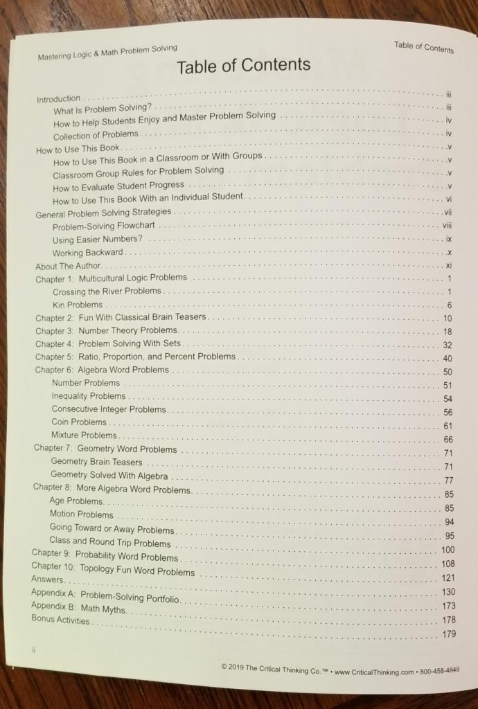 #freeproductreceived We have enjoyed using the Master Logic and Math Problem Solving from the Critical Thinking Co. to increase our kids problem solving and critical thinking ability. #hsreviews #thecriticalthinkingco, #criticalthinking, #empowerthemind