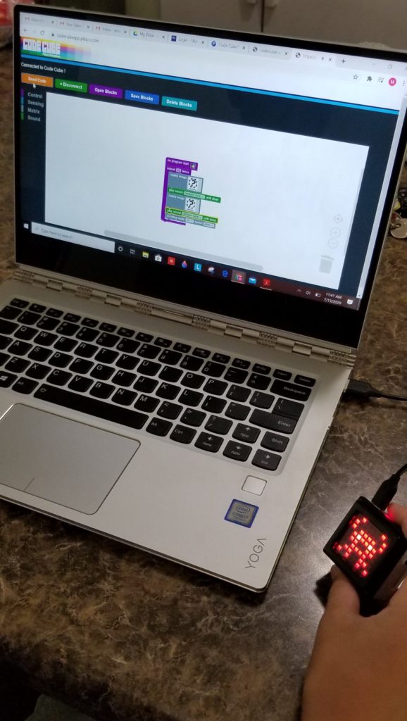 #Freeproductreceived The Pitsco Education Code Cube is fun and easy to use and a great way for kids to complete coding projects at home! #hsreviews #handsonmindson #PitscoSTEMatHome #ThePitscoExperience #BuiltwithPitsco