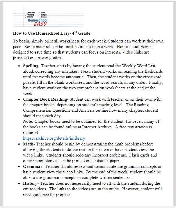 #Freeproductreceived Homeschool Easy provides an all in one Homeschool Curriculum for Elementary students that is ready to go and easy to use! #hsreviews #HomeschoolEasy