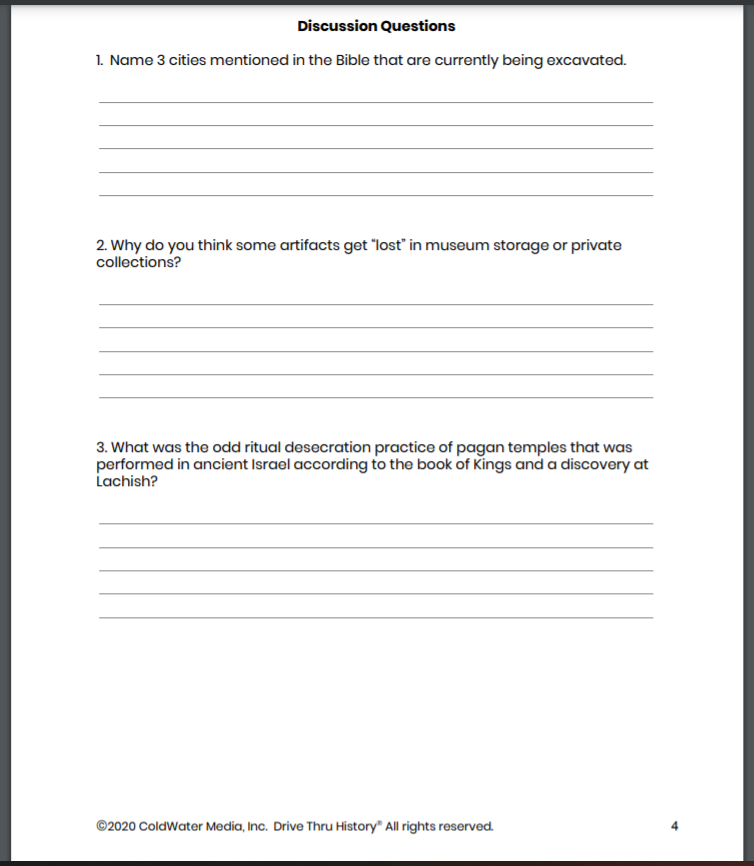 #FreeProductReceived My boys and I are loving learning about Archeology and its importance with Drive Thru History's New course Bible Unearthed. Click to read more! #hsreviews #bibleunearthed