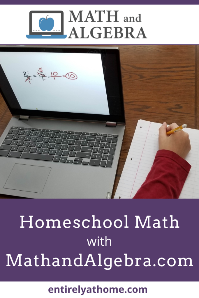 #FreeProductReceived Math in our homeschool has been made easy with MathandAlgebra.com. Click to Read More! #hsreviews #mathandalgebra #mathonline #algebraonline #algebralms #mathlms