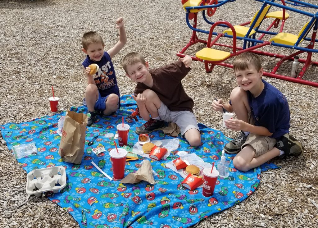 Take a break sometimes. Here is one of our favorite things. A homeschool picnic and outing.