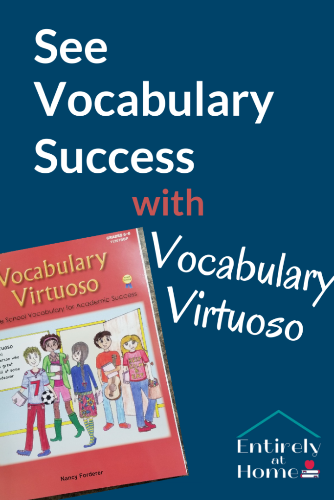 Complimentary Product Received - Critical Thinking Company's Book Vocabulary Virtuoso is a great resource for increasing Vocabulary knowledge for Middle School Students.