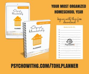 Check out this freebie and get started Organizing your homeschool life now!