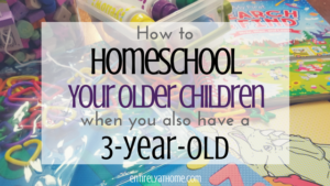 Need help figuring out what to do with your younger children while homeschooling? Click and read some great tips and activities that will help!