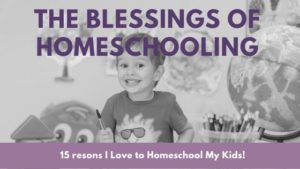 15 Reasons Why I Love Homeschooling