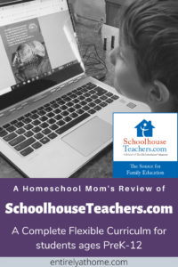 If you are looking for one resource that will provide you with a full curriculum, and also, help guide you through your homeschooling journey with your family, then I highly recommend checking out SchoolhouseTeachers.com.