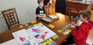 #FreeProductReceived Continent Race from Byron's Games is a fun way my kids are learning more about Geography. #ByronsGames #ContinentRace #Boardgames #hsreviews