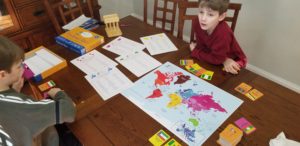 #FreeProductReceived Continent Race from Byron's Games is a fun way my kids are learning more about Geography. #ByronsGames #ContinentRace #Boardgames #hsreviews