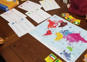 #FreeProductReceived Continent Race from Byron's Games is a fun way my kids are learning more about Geography. #ByronsGames #ContinentRace #Boardgames #hsreviews