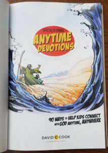 #FreeProductReceived The Action Bible Anytime Devotions is a fun engaging way to encourage your kids in the Lord. #hsreviews #actionbible #davidccook #tabanytimedevo