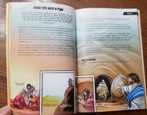 #FreeProductReceived The Action Bible Anytime Devotions is a fun engaging way to encourage your kids in the Lord. #hsreviews #actionbible #davidccook #tabanytimedevo
