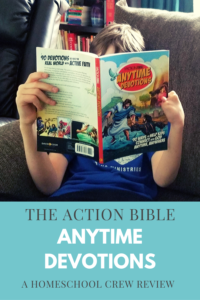 #FreeProductReceived The Action Bible Anytime Devotions is a fun engaging way to encourage your kids in the Lord. #hsreviews #actionbible #davidccook #tabanytimedevo