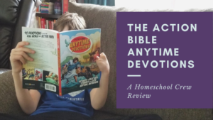 #FreeProductReceived The Action Bible Anytime Devotions is a fun engaging way to encourage your kids in the Lord. #hsreviews #actionbible #davidccook #tabanytimedevo