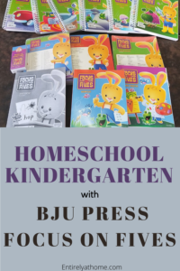 #FreeProductReceived BJU Press Homeschool's Focus on Fives is an excellent, Christian-based, foundational Kindergarten Curriculum!