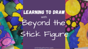 #FreeProductReceived Beyond the Stick Figure Art School provides a course that starts at the basics teaching anyone to draw using basic shapes and figures. #stickfigurefriends #artforhomeschoolers #artgenius #everyoneisanartist