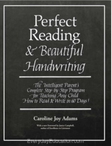 #FreeProductReceived Perfect Reading, Beautiful Handwriting is a book designed to to use a simplified phonics method to teach your child to read, and improve their handwriting. #beautifulhandwriting #everydayedu