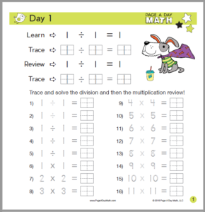#Freeproductreceived Page a Day Math offers amazing kits that your kids will enjoy using to improve their Math fact fluency skills! #hsreviews #pageadaymath
