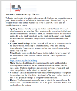 #Freeproductreceived Homeschool Easy provides an all in one Homeschool Curriculum for Elementary students that is ready to go and easy to use! #hsreviews #HomeschoolEasy