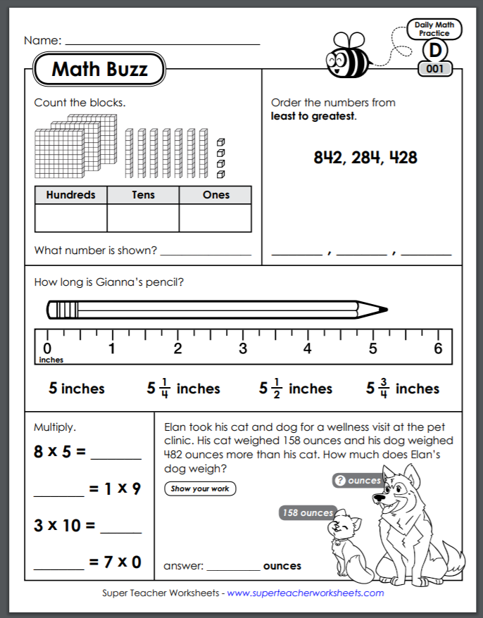 Homeschooling with Super Teacher Worksheets — Entirely at Home