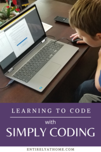 #FreeProductReceived Simply Coding provides students with a fun way for kids to learn to code with interactive self-paced video courses. #hsreviews #simplycoding #homeschoolelectives #homeschoolcoding #onlinecodingclasses #programmingskills #javascript