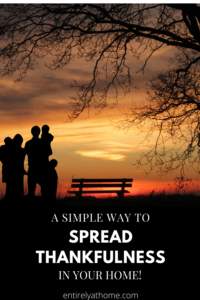 Being able to see the small things and be thankful each day has been important in or family! Read more for a simple way to spread thankfulness in your home! #thankfulness #familytime #spreadthankfulness