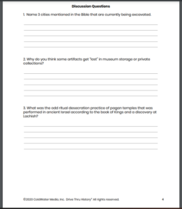 #FreeProductReceived My boys and I are loving learning about Archeology and its importance with Drive Thru History's New course Bible Unearthed. Click to read more! #hsreviews #bibleunearthed