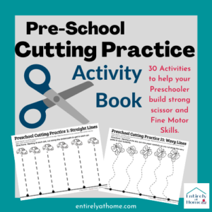 Preschool Cutting Practice Activity Book