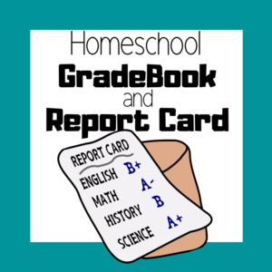 Need an easy way to keep records and grades in your homeschool? Check out this Homeschool Gradebook and Report Card Template.