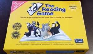 The Reading game is great for homeschool families with beginning or struggling readers.
