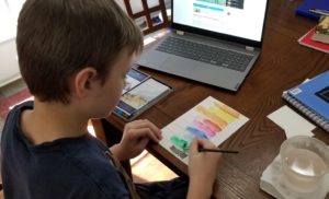 Complimentary Product Received ~ ARTistic Pursuits has an excellent new course, Beginner Level, Art Core 2, Painting with Watercolor Pencils, that we are enjoying using to learn art in our homeschool. #hsreviews #ARTisticPursuits #Art #Creative #arteducation #education