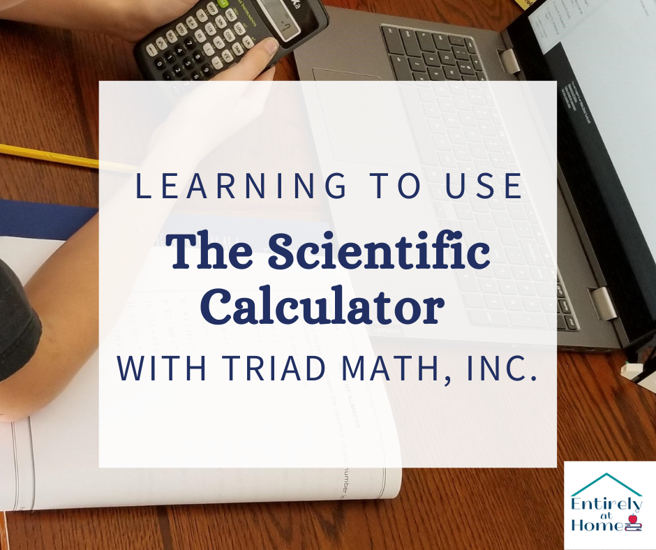 Complimentary Product Received ~ Triad Math Inc. has provided an excellent Math course to help your middle and high school students master the use of a scientific calculator to solve advanced math problems. Great for college test preparation #hsreviews #homeschool #math #onlinemath #homeschoolmath #highschoolmath