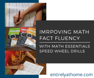 Complimentary Product Received ~ Building Math Fact Fluency in our homeschool is easy with Math Essentials Speed Wheel Drills #mathfacts #hsreviews #mathessentials #homeschoolmath #mathathome #additionfacts #multiplicationfacts #divisionfacts #homeschoolingmath
